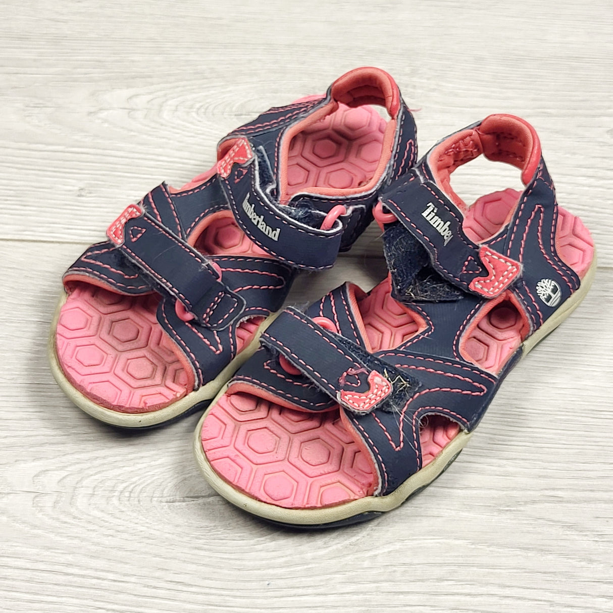 Timberland pink and navy "Adventure Seeker" sandals. Size 9