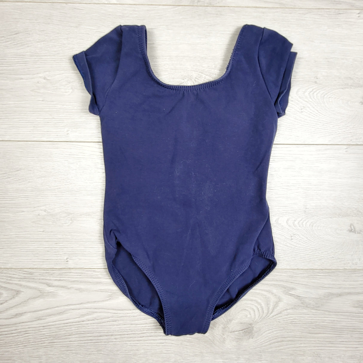 Balera navy dance bodysuit. Child sized medium