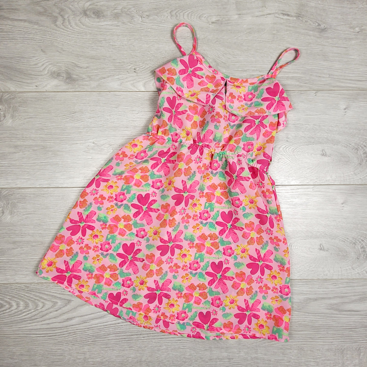 George pink floral print sleeveless dress. Size 5T