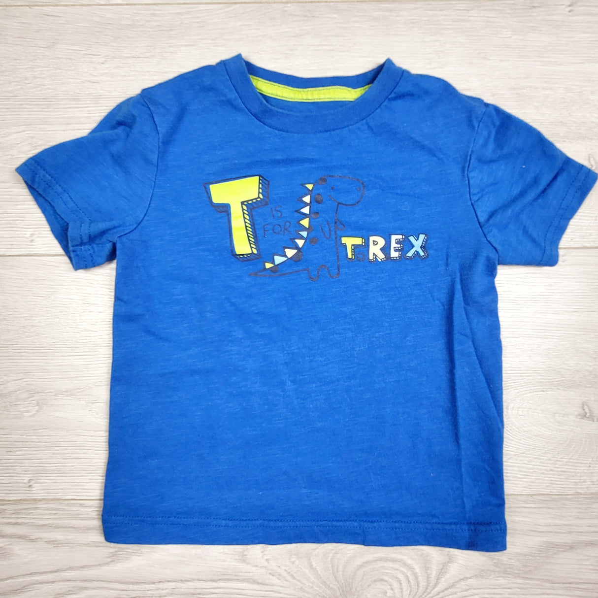 George blue "T is For T-rex" t-shirt. Size 3T