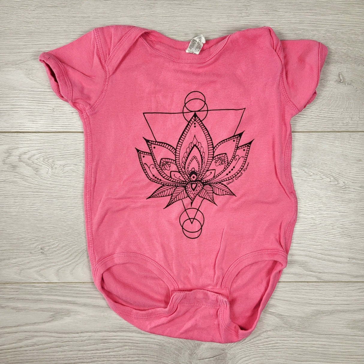 West Coast Karma pink bodysuit. Sze 18 months