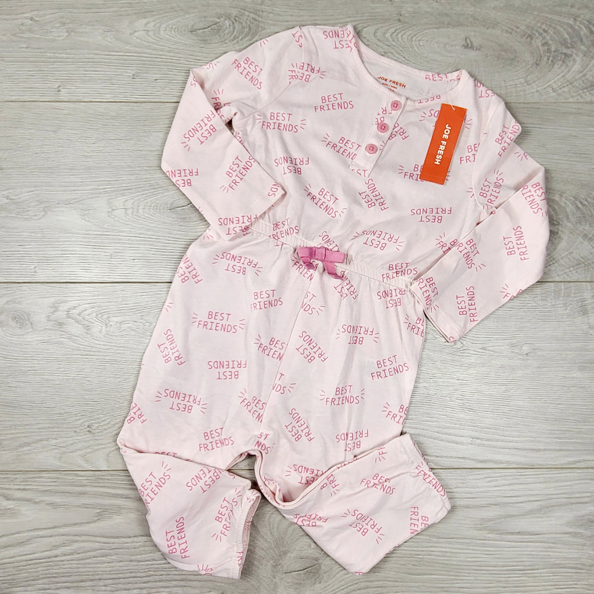 NEW - Joe pink "Best Friends" romper. Size 12-18 months