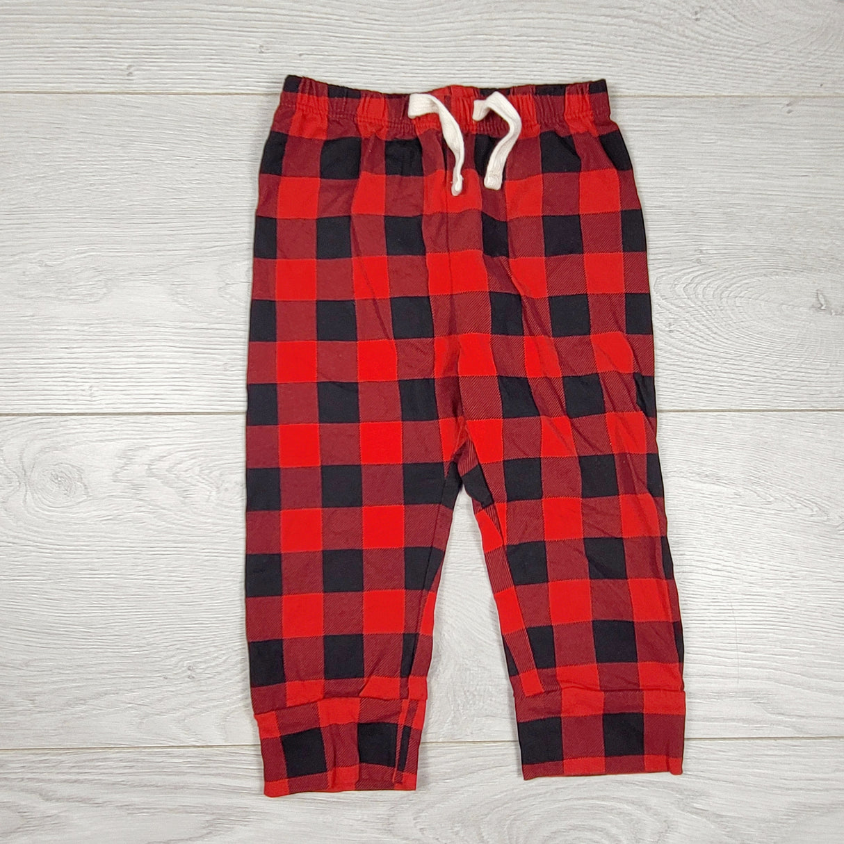 Gap red buffalo plaid cotton pants. Size 12-18 months