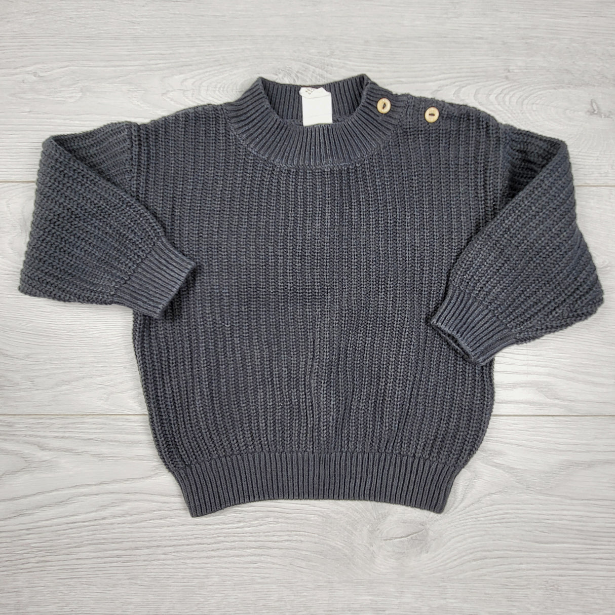 H and M dark grey sweater. Size 6-9 months