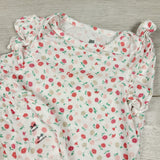 NEW - Gap white floral print shorts and bodysuit set. Size 3-6 months