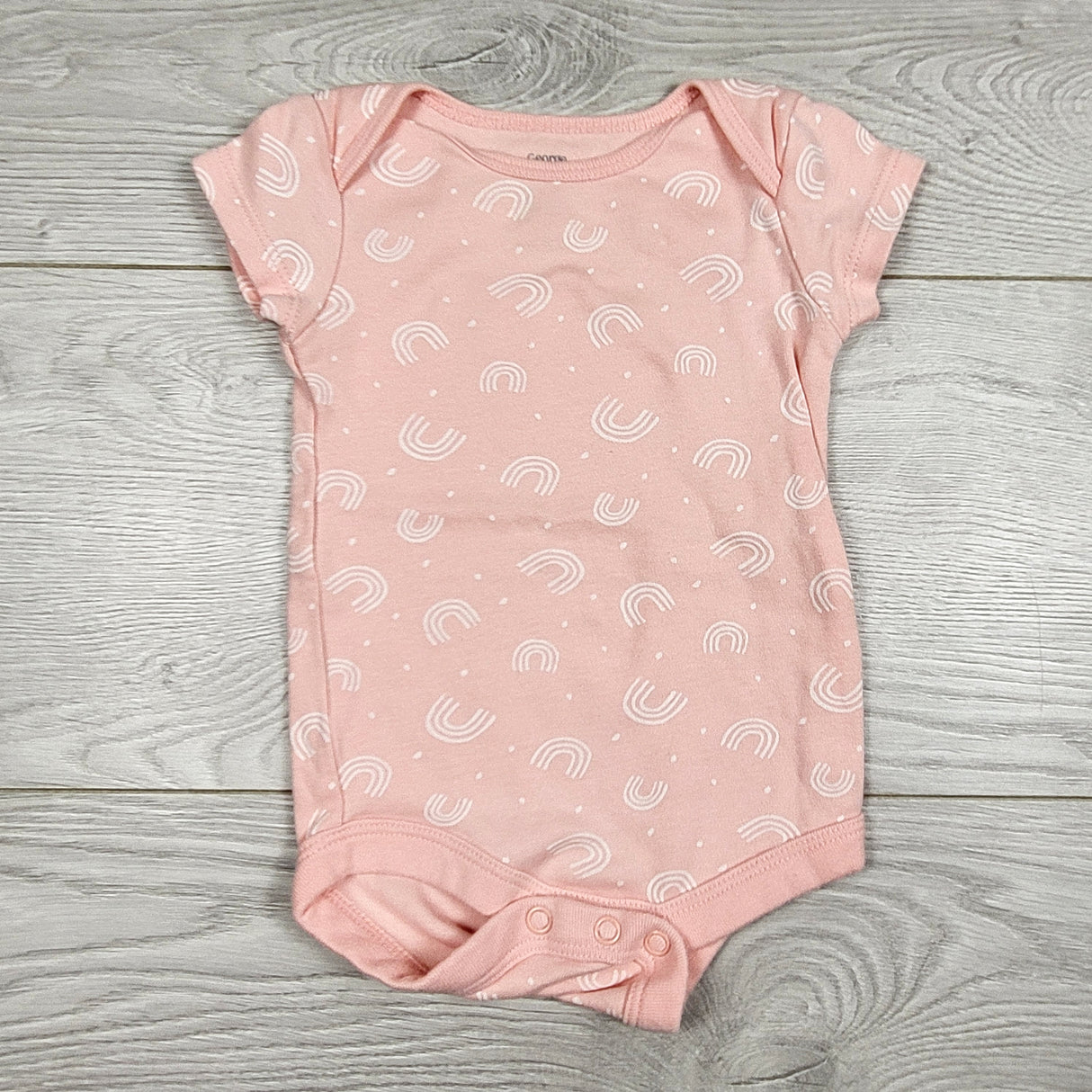 George pink rainbow bodysuit. Size 0-3 months