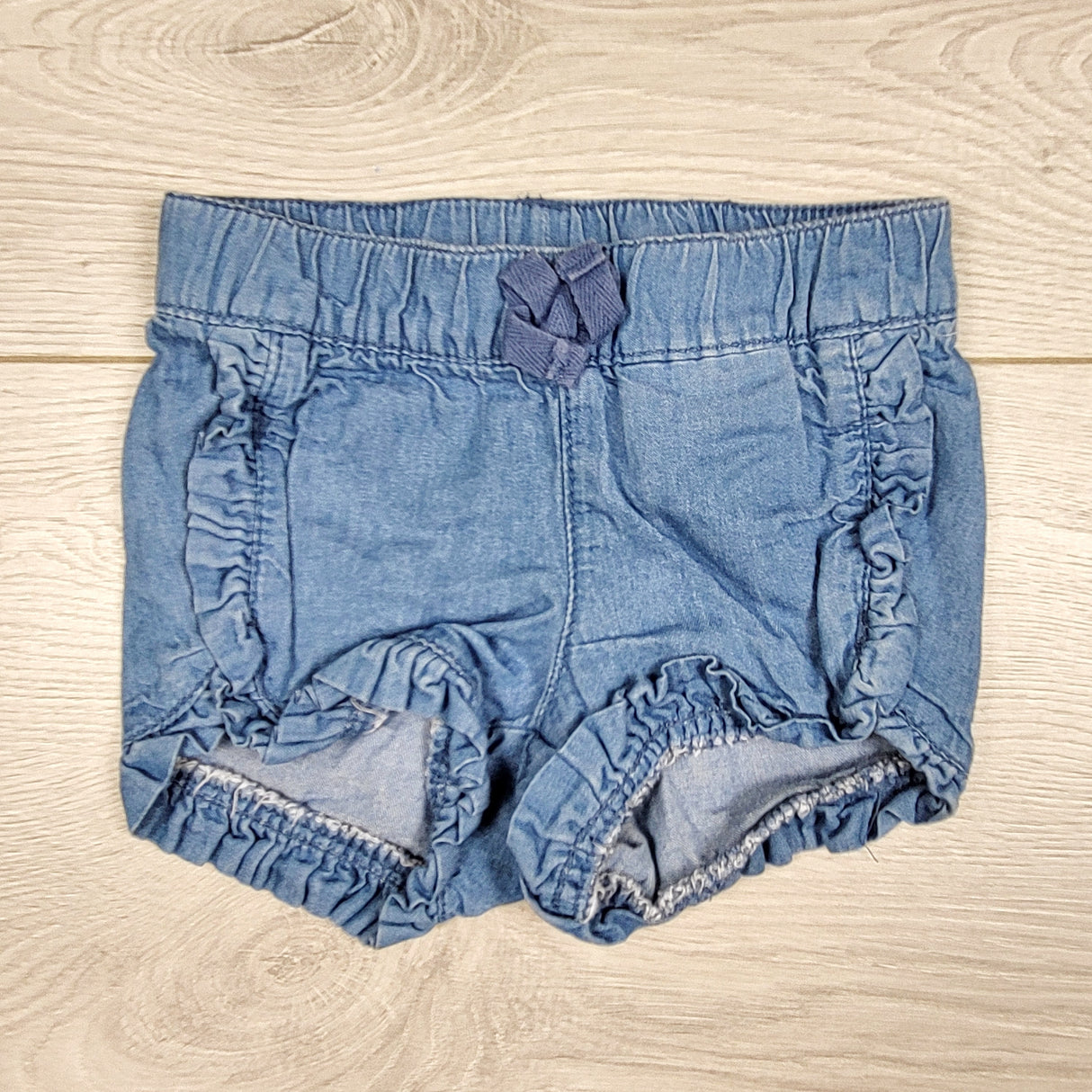 Old Navy denim look shorts. Size 0-3 months