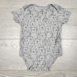 Carters grey bodysuit with bears. Size 18 months