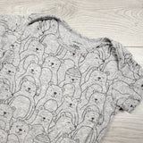 Carters grey bodysuit with bears. Size 18 months