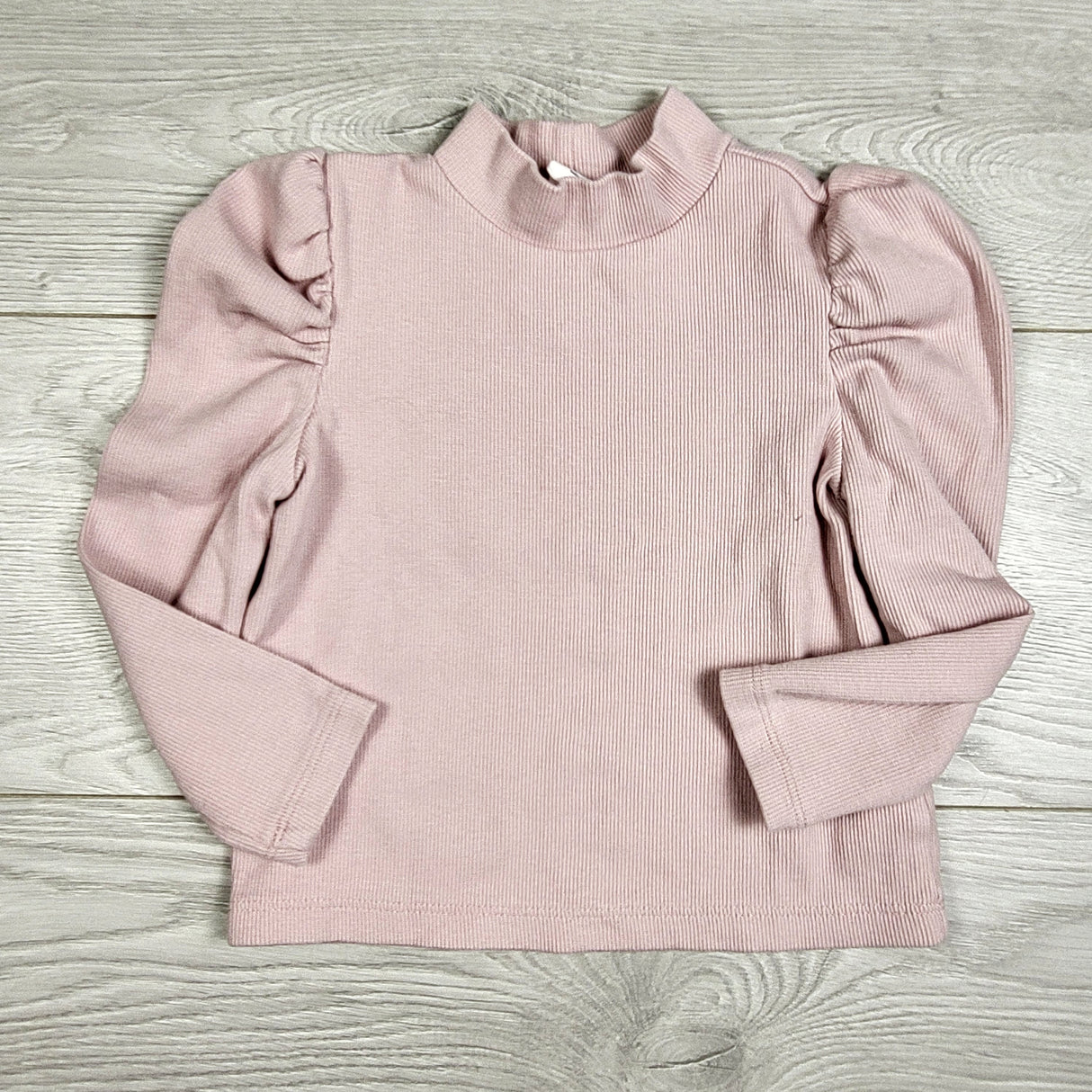 Gap pink ribbed puff sleeve long sleeve top. Size 18-24 months
