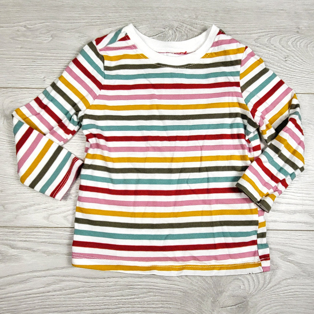 Old Navy multi-striped long sleeve top. Size 18-24 months