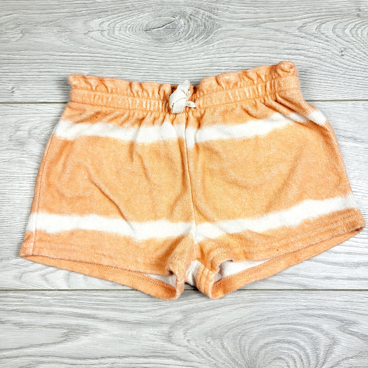 H and M orange terrycloth shorts. Size 12-18 months