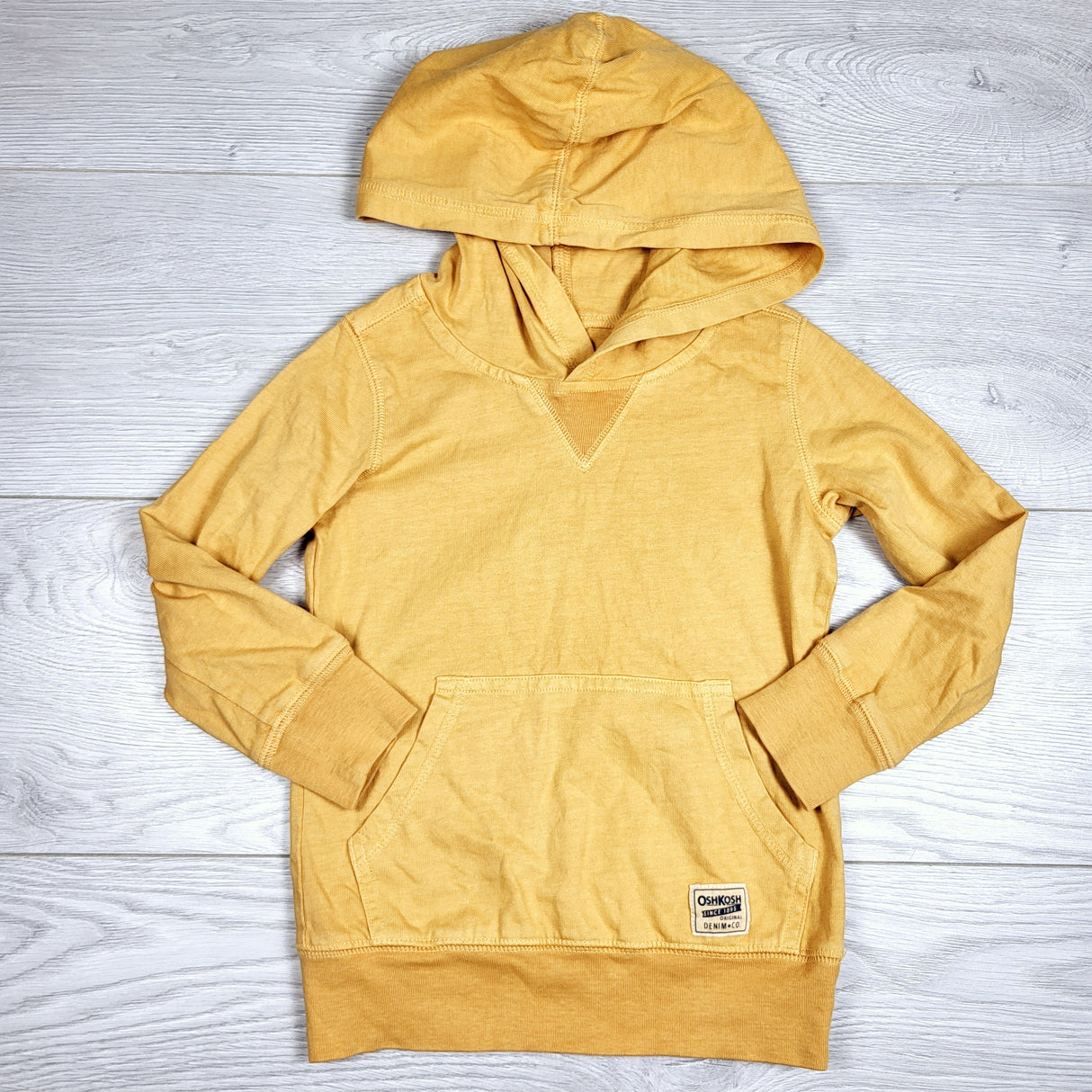 Oshkosh yellow hooded top. Size 2T
