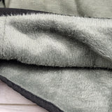 Gap green half zip pullover with faux fur lining. Size 4T