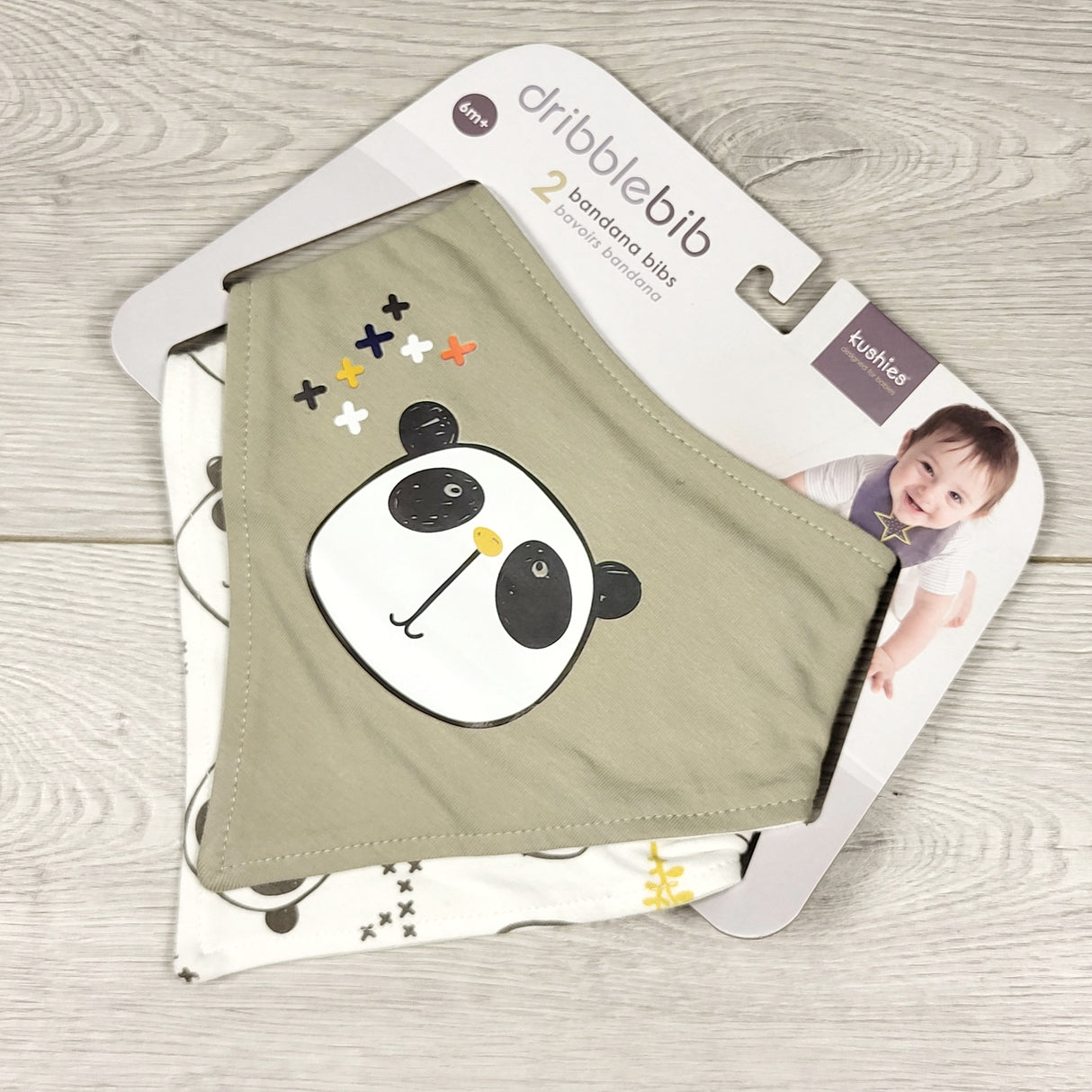 NEW - Kushies 2-pack of dribble bibs