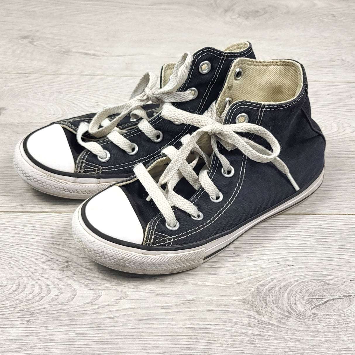 Converse black hightops. Size 13