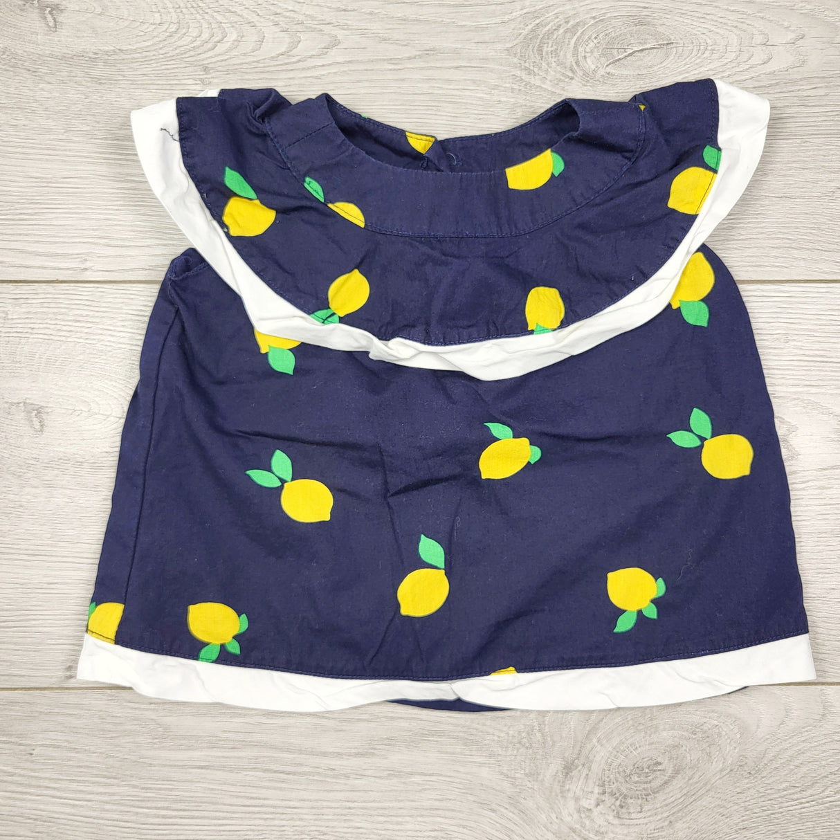Janie and Jack navy top with lemons. Size 12-18 months - retails for $60 new