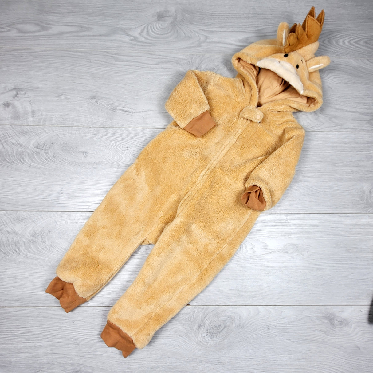 Disney x Pixar plush "Bullseye" fleece romper. Size 9-12 months