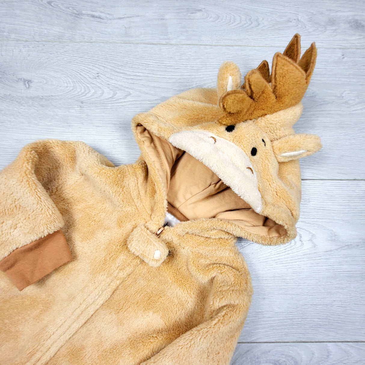 Disney x Pixar plush "Bullseye" fleece romper. Size 9-12 months