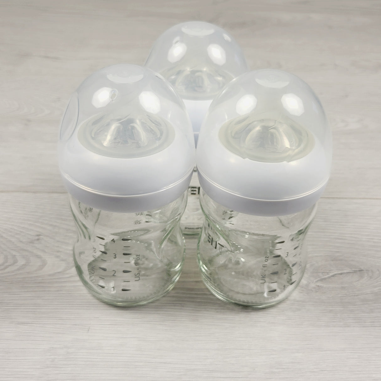 Avent 3pc 4oz glass bottles