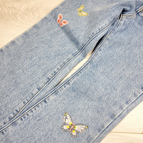 Old Navy flare jeans with butterflies. Size 10