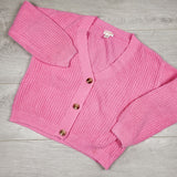 Cat and Jack pink cardigan sweater. Size 8