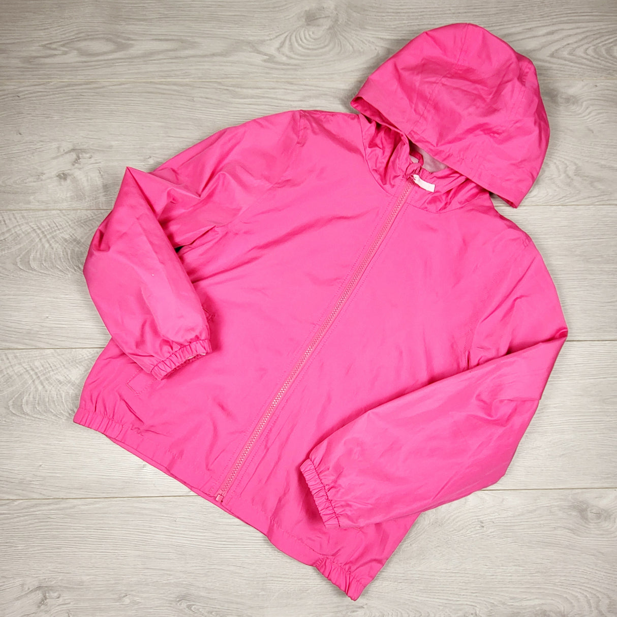 Carters pink hooded jersey lined windbreaker. Size 8