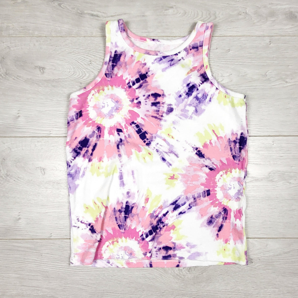 Children's Place tie dyed ribbed tank top. Size 10/12
