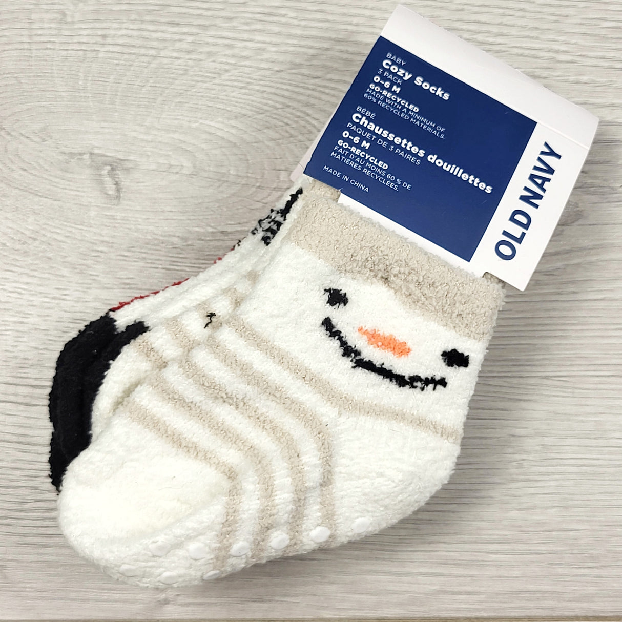 NEW - Old Navy cozy socks (3 pairs.) Size 0-6 months