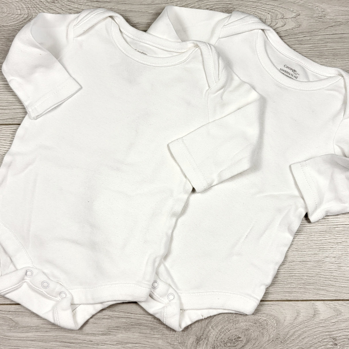 George white bodysuits (2pcs.) Newborn size