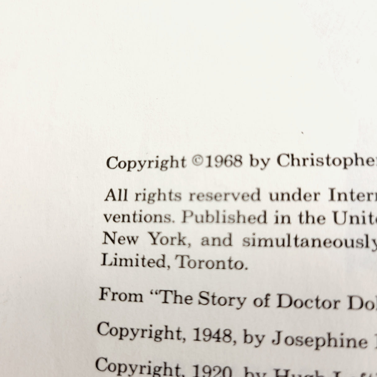 Vintage 1968 hardcover Dr. Dolittle and the Pirates hardcover book