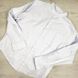 Zara pale blue collarless button down shirt. Size 10