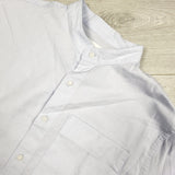 Zara pale blue collarless button down shirt. Size 10