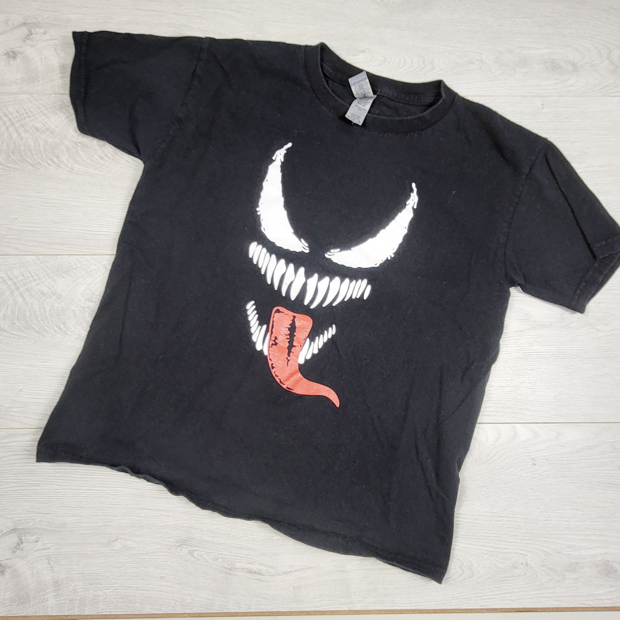 Black handmade Venom t-shirt. Size medium