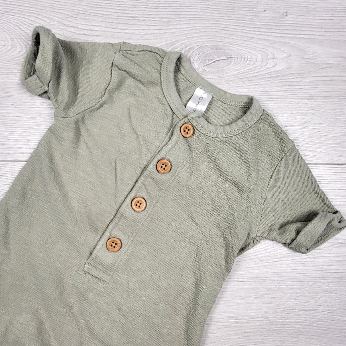Modern Moments sage green romper. Size 18 months