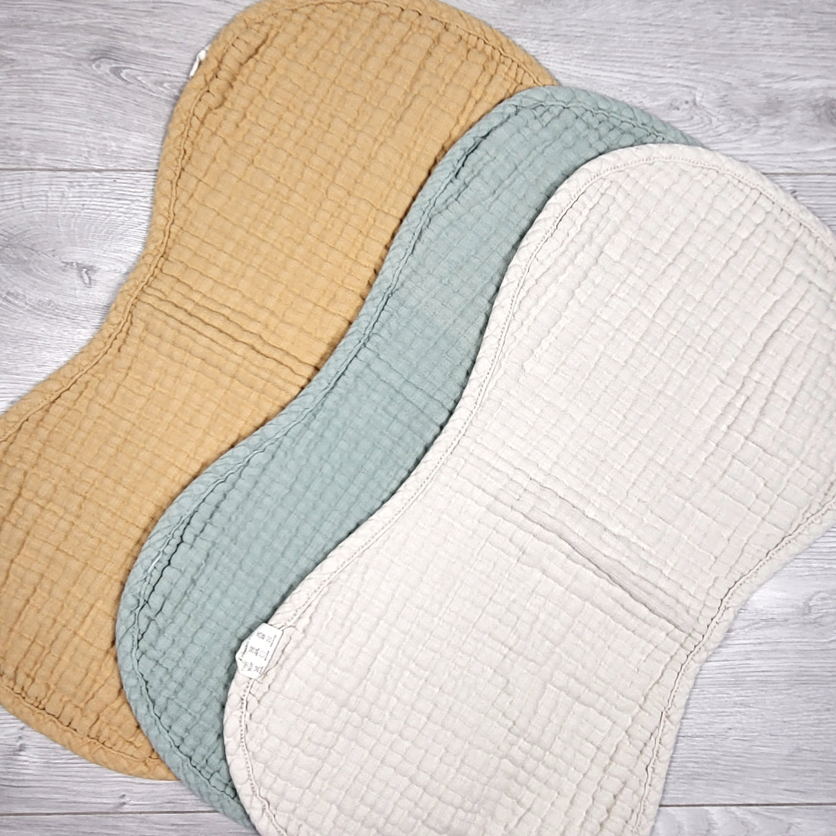 Mushie 3pc muslin burp cloths