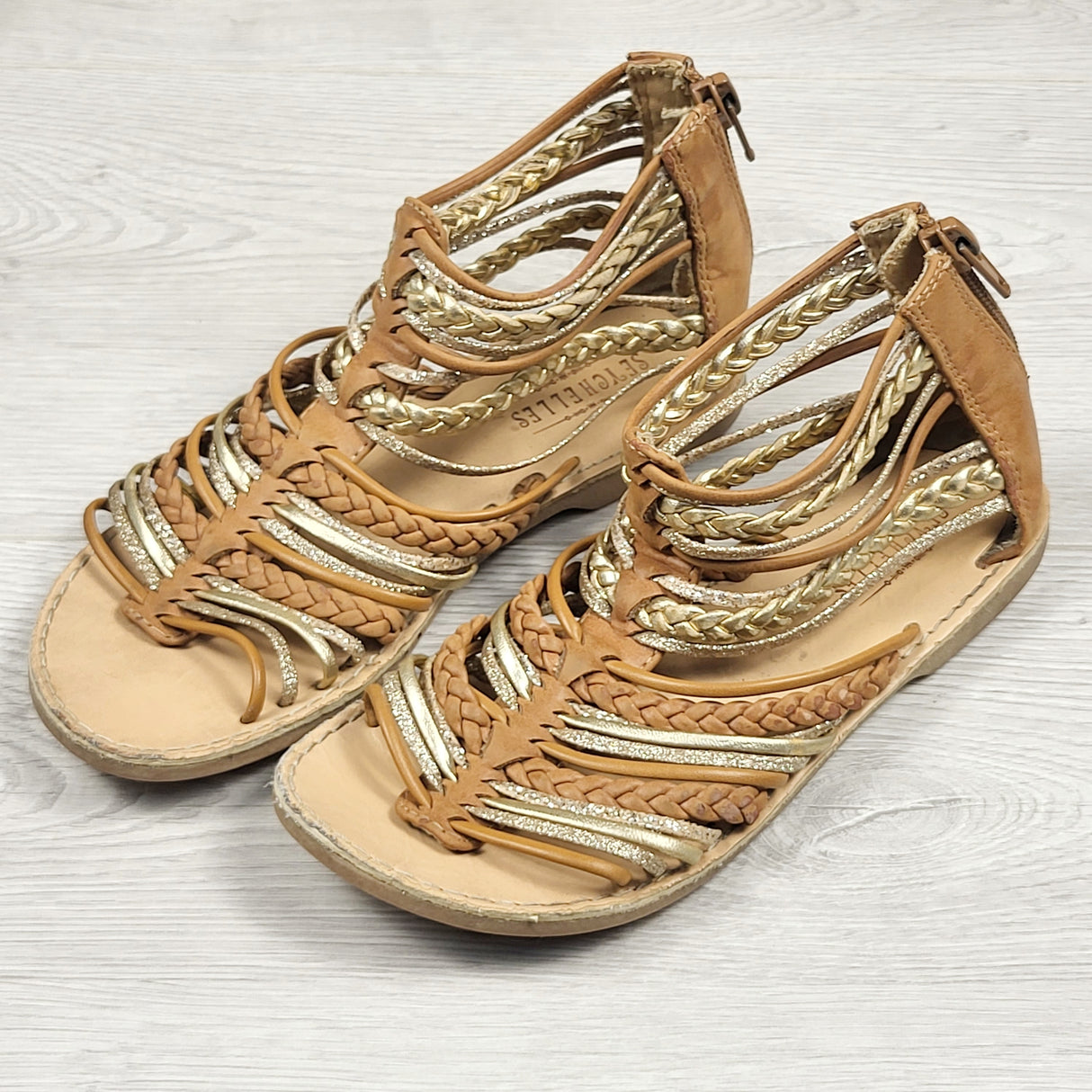 Syechelles leather strappy sandals. Size 13