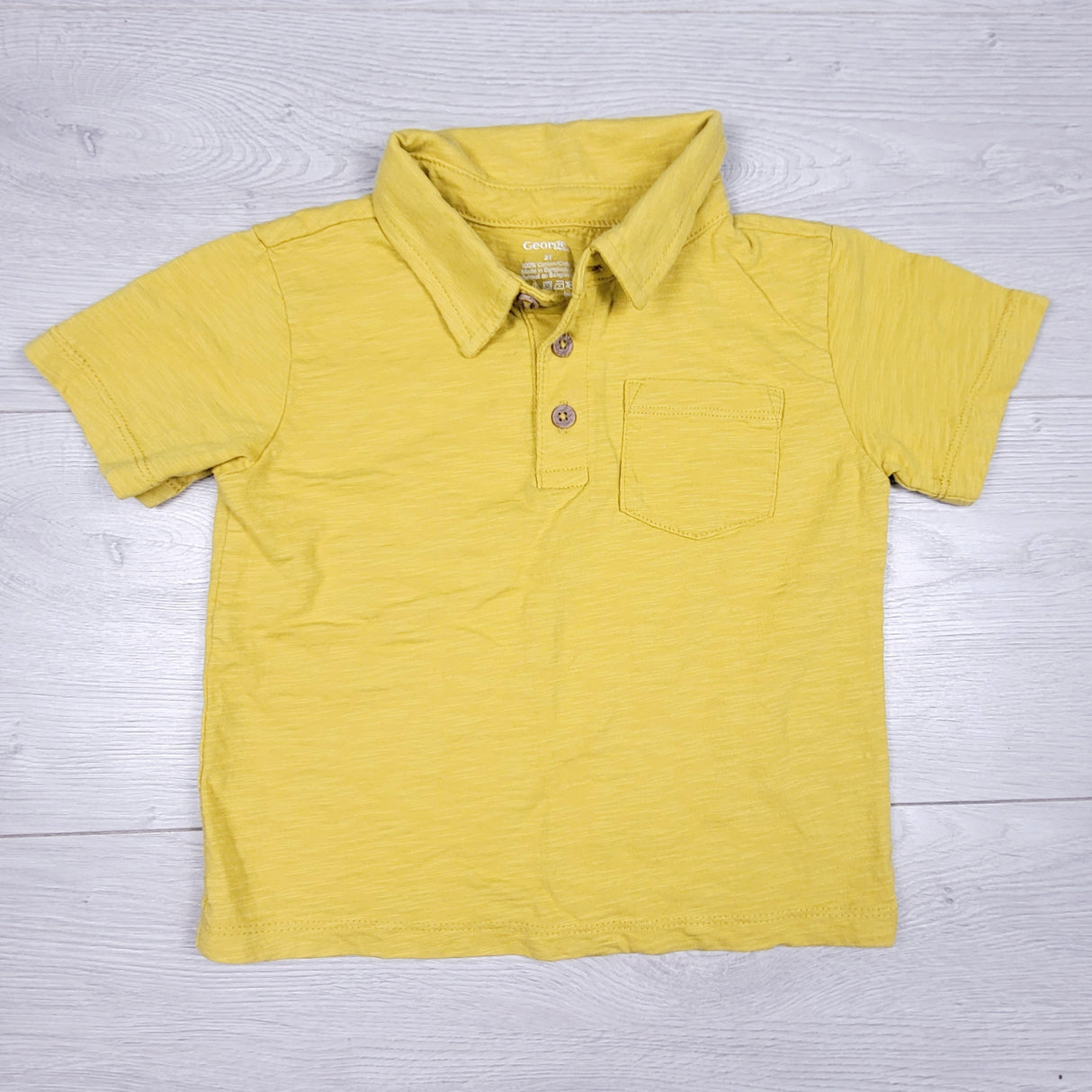George yellow collared shirt. Size 3T