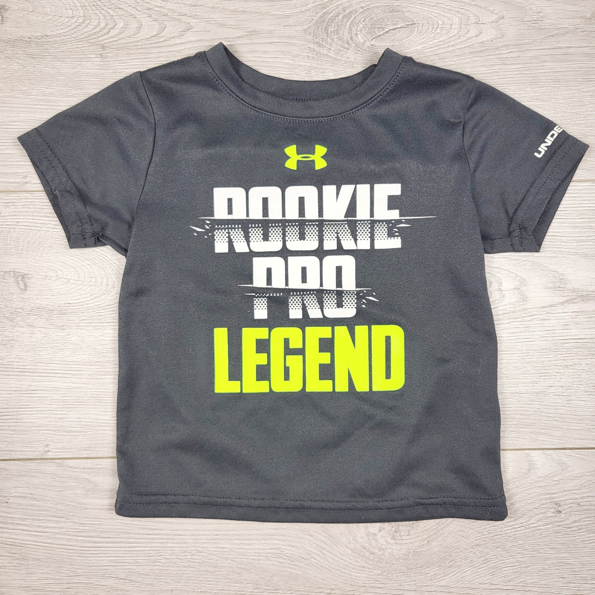 Under Armour grey "Legend" active t-shirt. Size 12 months