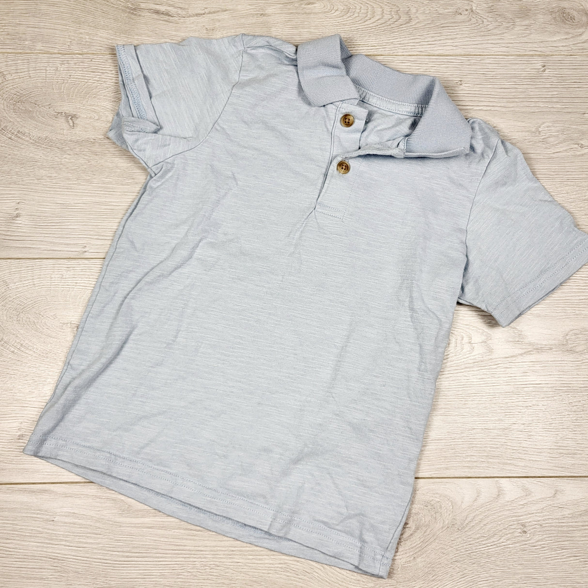 Pekkle blue-grey collared t-shirt. Size 5T