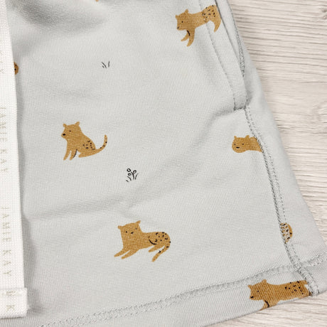 Jamie Kay blue-grey organic cotton "Jalen" shorts. Size 3T