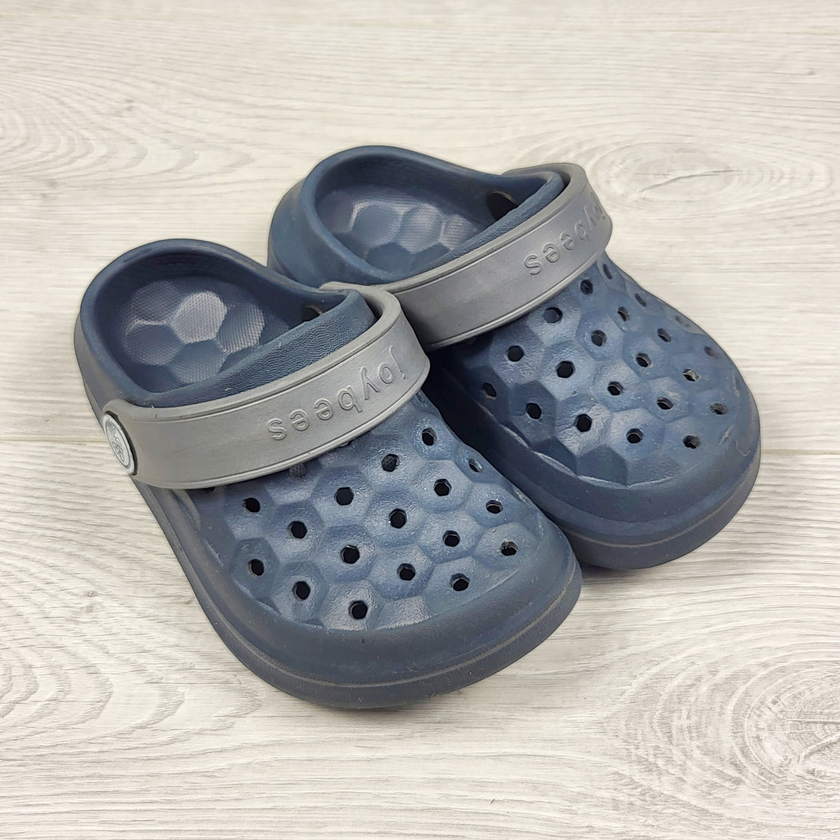 Joybees navy and grey rubber clogs. Size 6/7