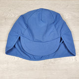 Joe blue brimmed hat with neck protection. Size 4/5T