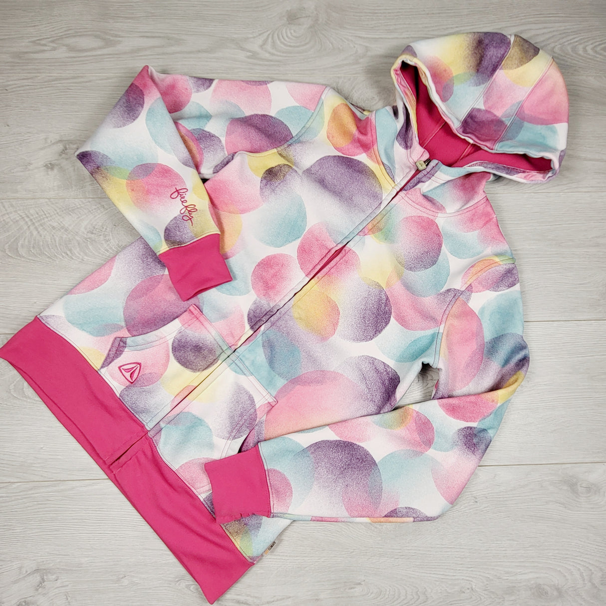 Firefly polka dot zip up hoodie. Youth XL