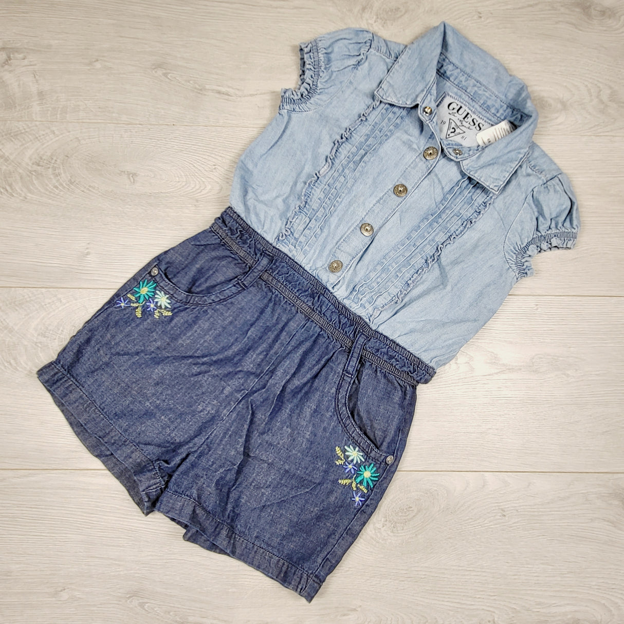 Guess denim look romper. Size 6X