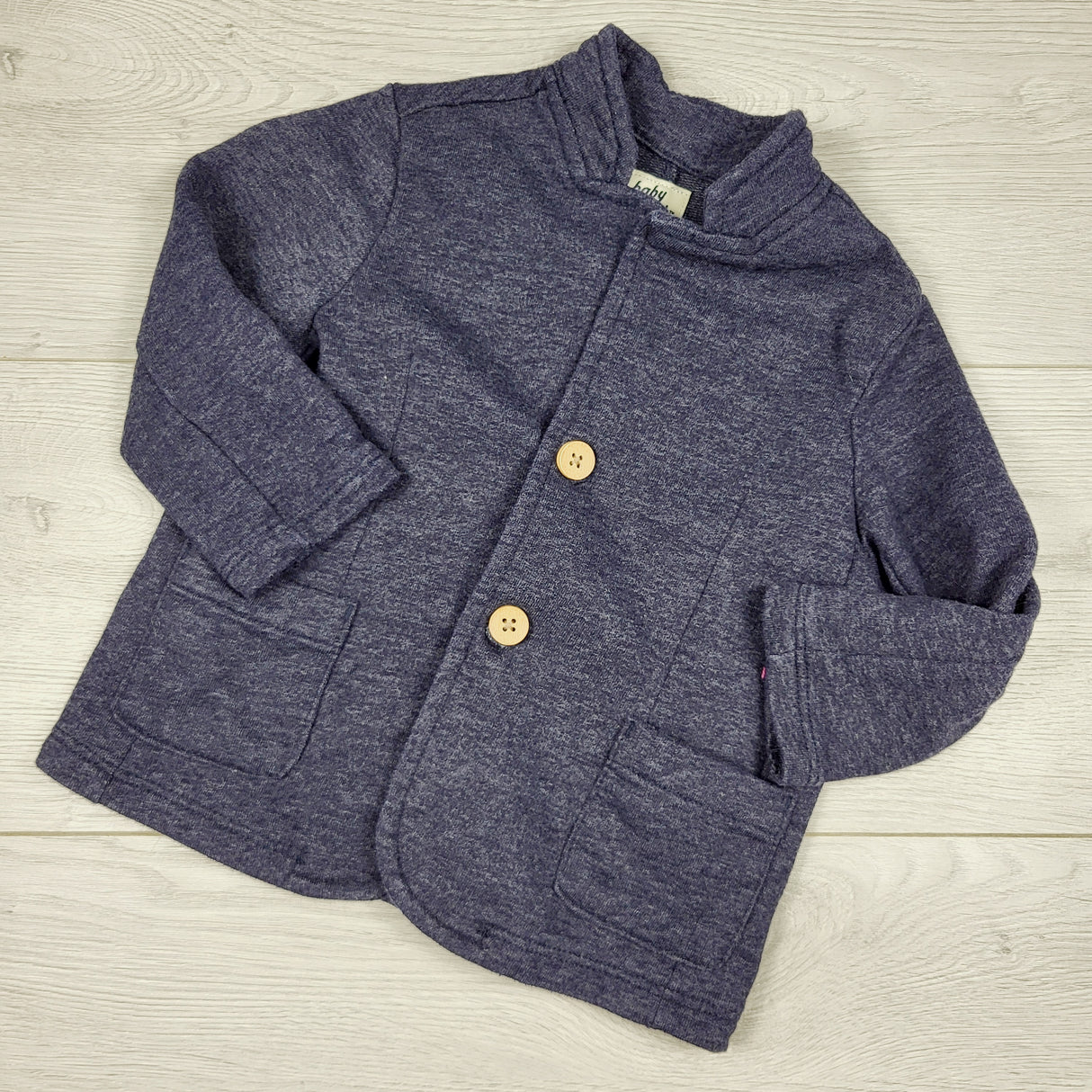 Baby B'gosh navy cotton jacket. Size 12 months