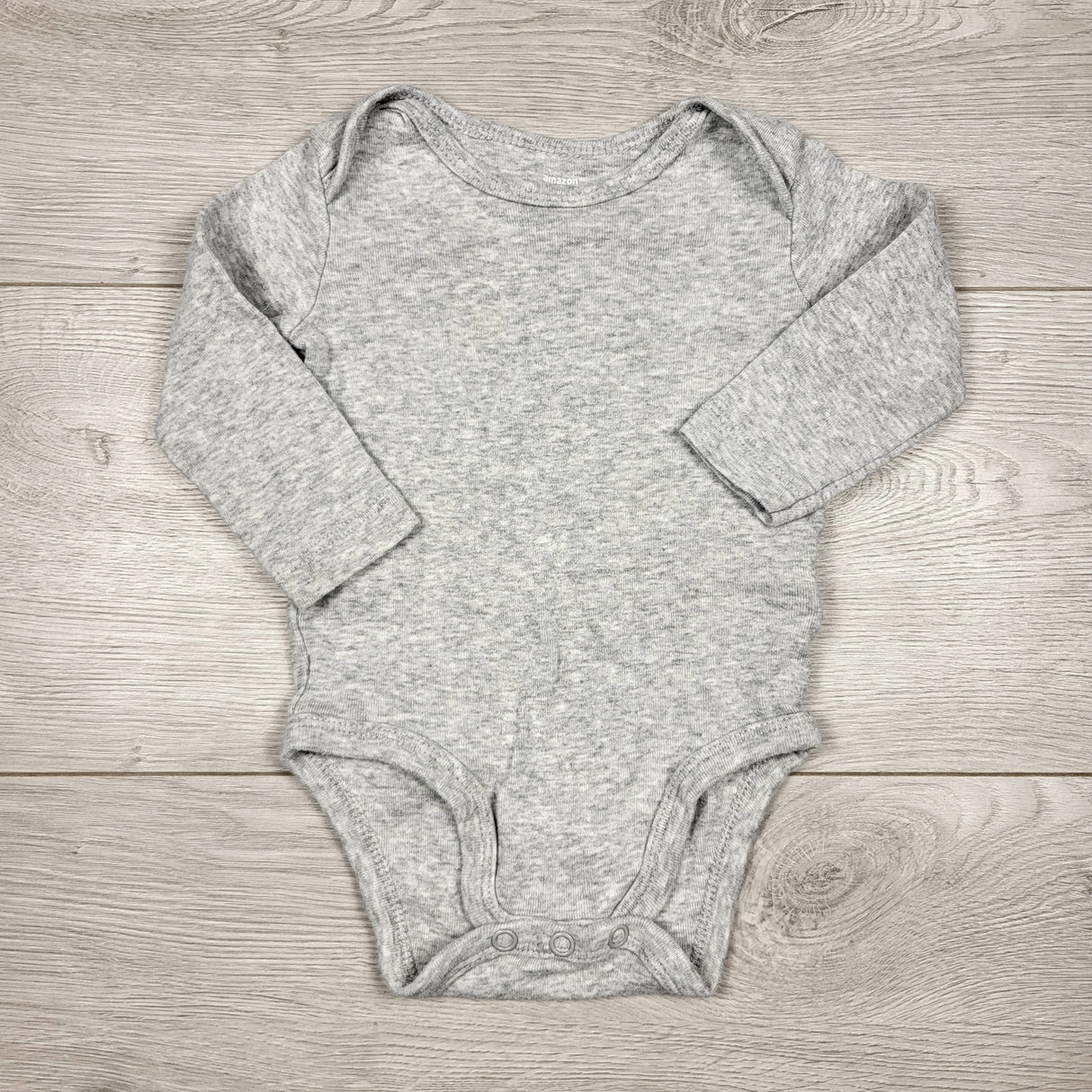 Amazon Essentials grey bodysuit. Size 3-6 months