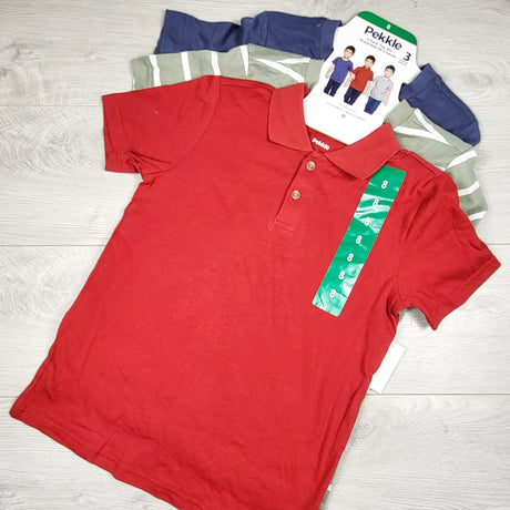 NEW - Pekkle 3pc t-shirt set. Size 7