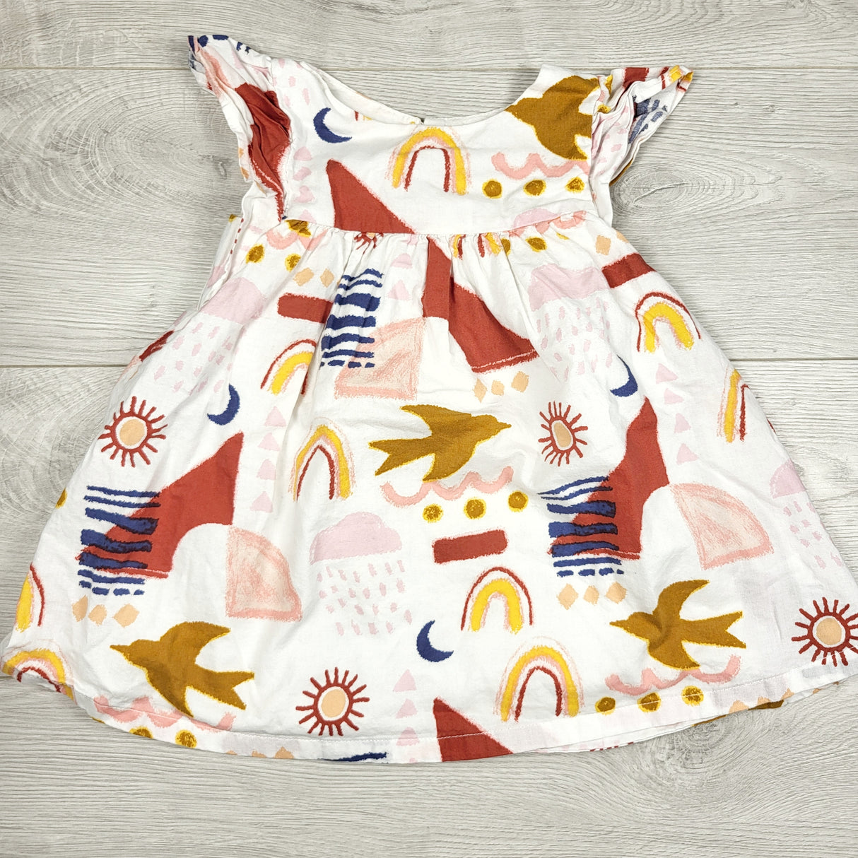 Genuine Kids white patterned dress. Size 2T