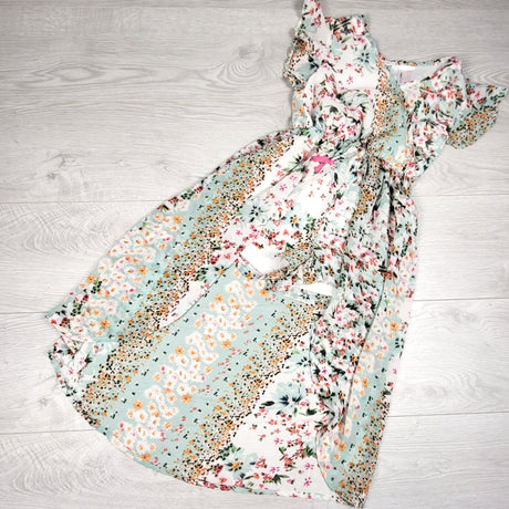 Japna Kids floral print hi-lo dress. Size 7